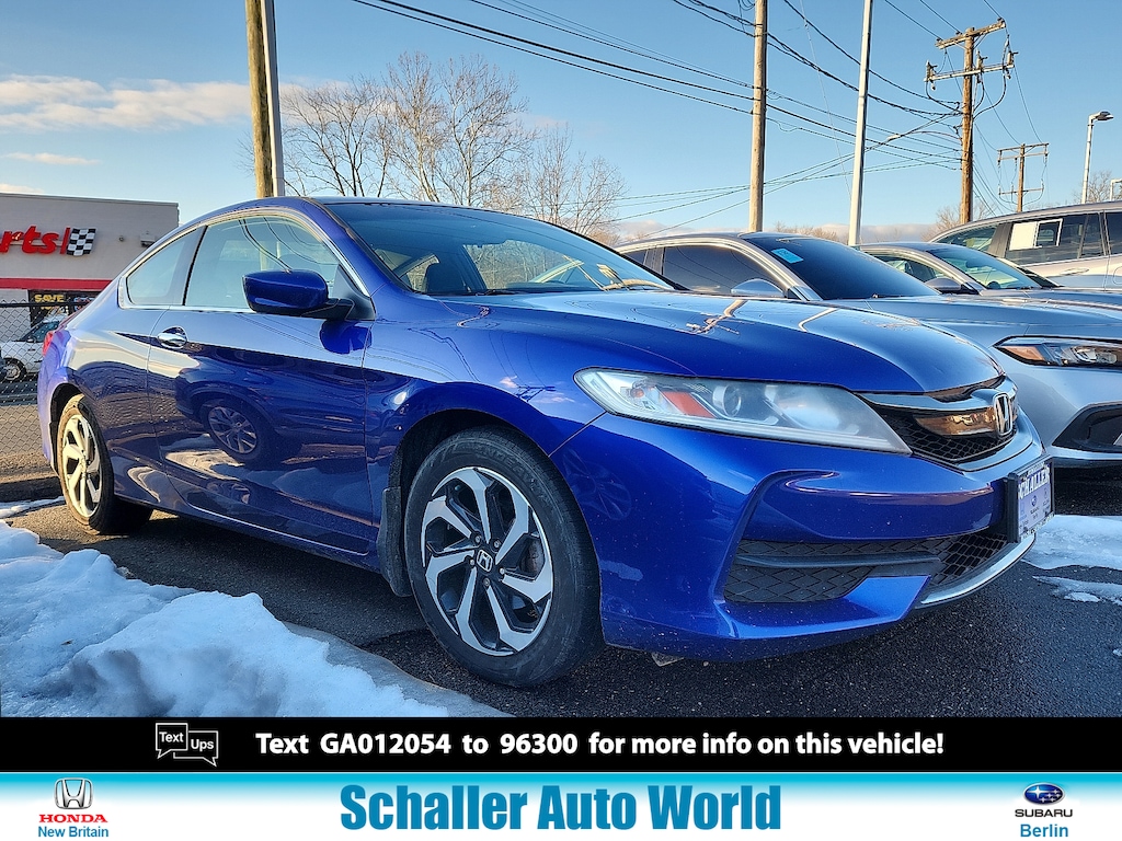 Certified 2016 Honda Accord LX-S Coupe