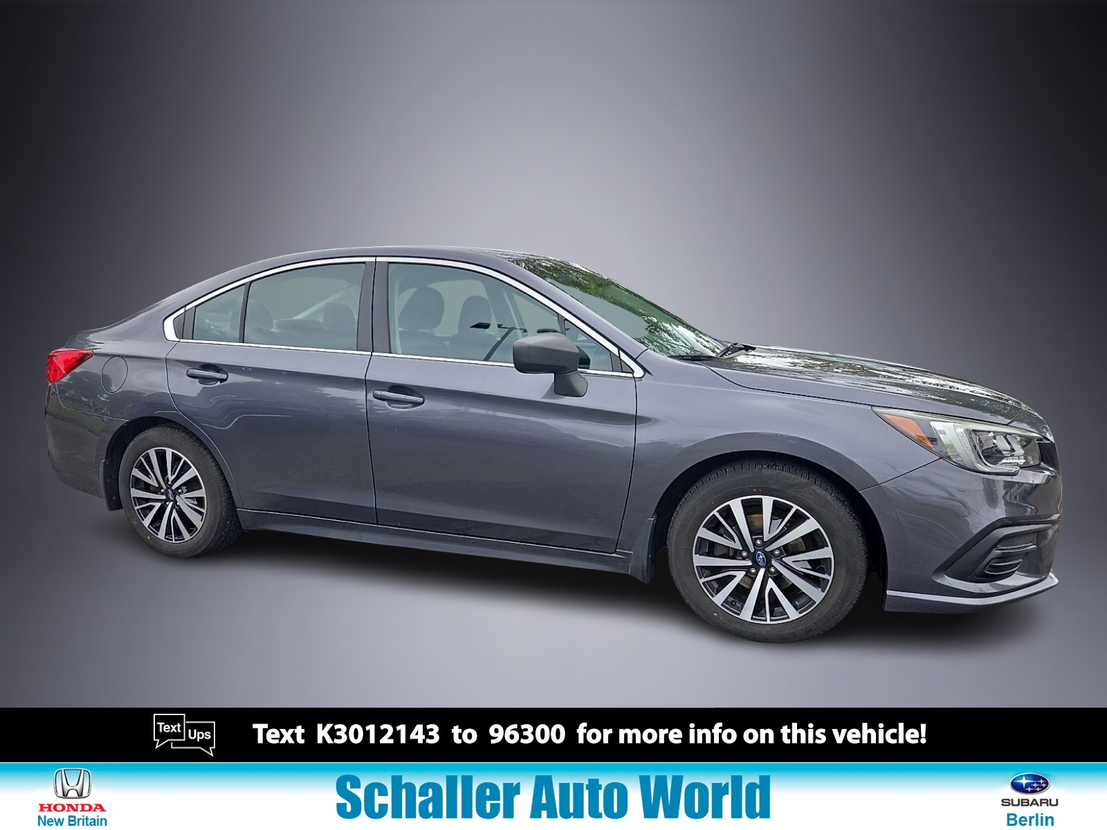 Used 2019 Subaru Legacy Base with VIN 4S3BNAB6XK3012143 for sale in Berlin, CT