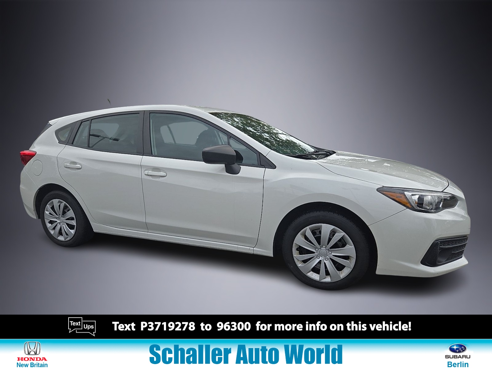 Certified 2023 Subaru Impreza Base with VIN 4S3GTAB63P3719278 for sale in Berlin, CT