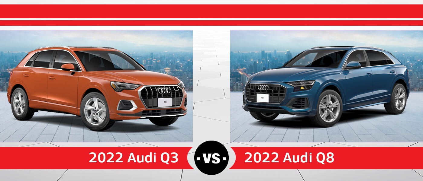 2022 Audi Q3 vs. 2022 Audi Q8