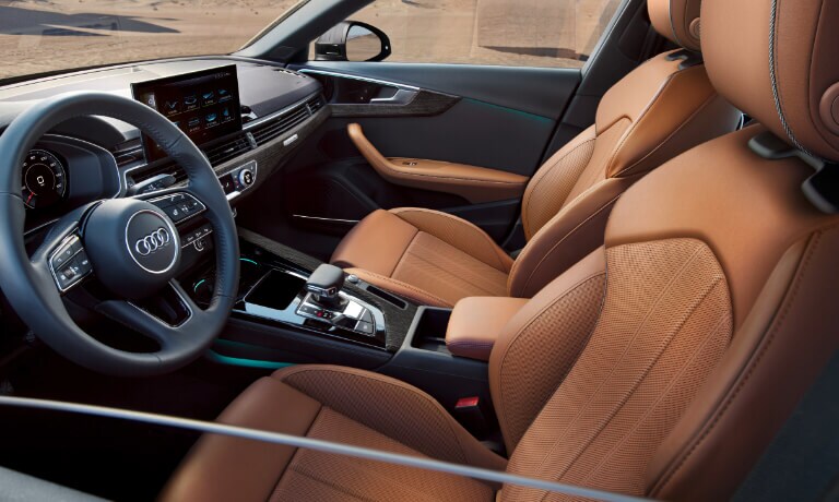 2021 Audi A4 interior front seating