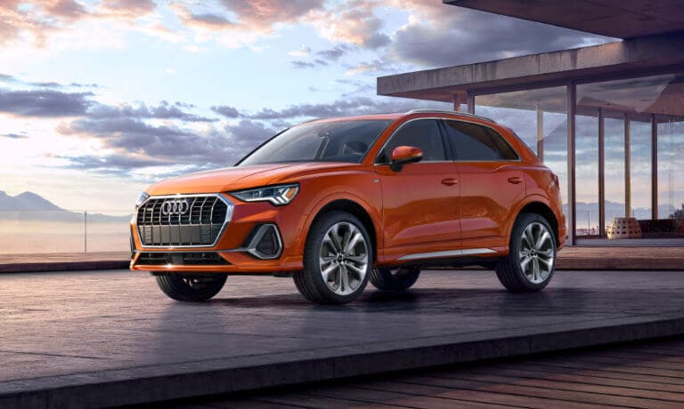 2022 Audi Q3 exterior in front of beach house