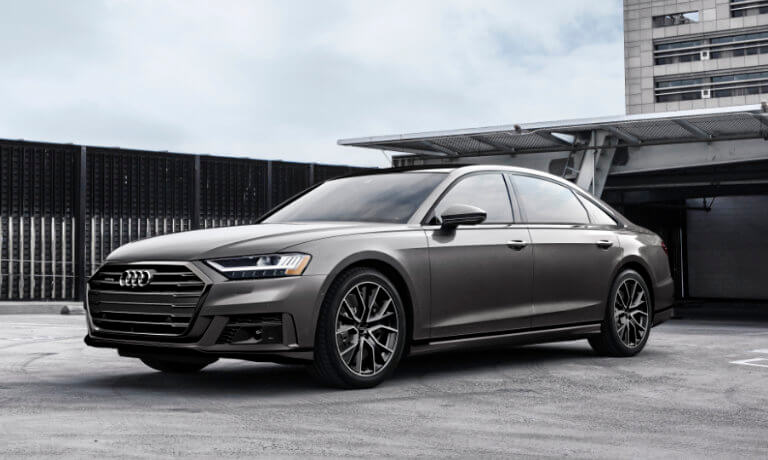 2021 Audi A8 exterior in office parking lot