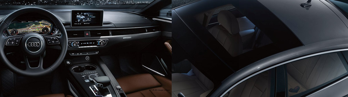 2018 Audi A5 vs. 2018 BMW 3 Series Interior Comparison near Schaumburg, IL