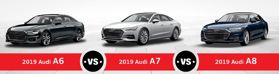 2019 Audi A6 vs. Audi A7 vs. Audi A8
