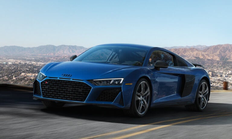 2022 Audi R8 exterior scenic mountain road