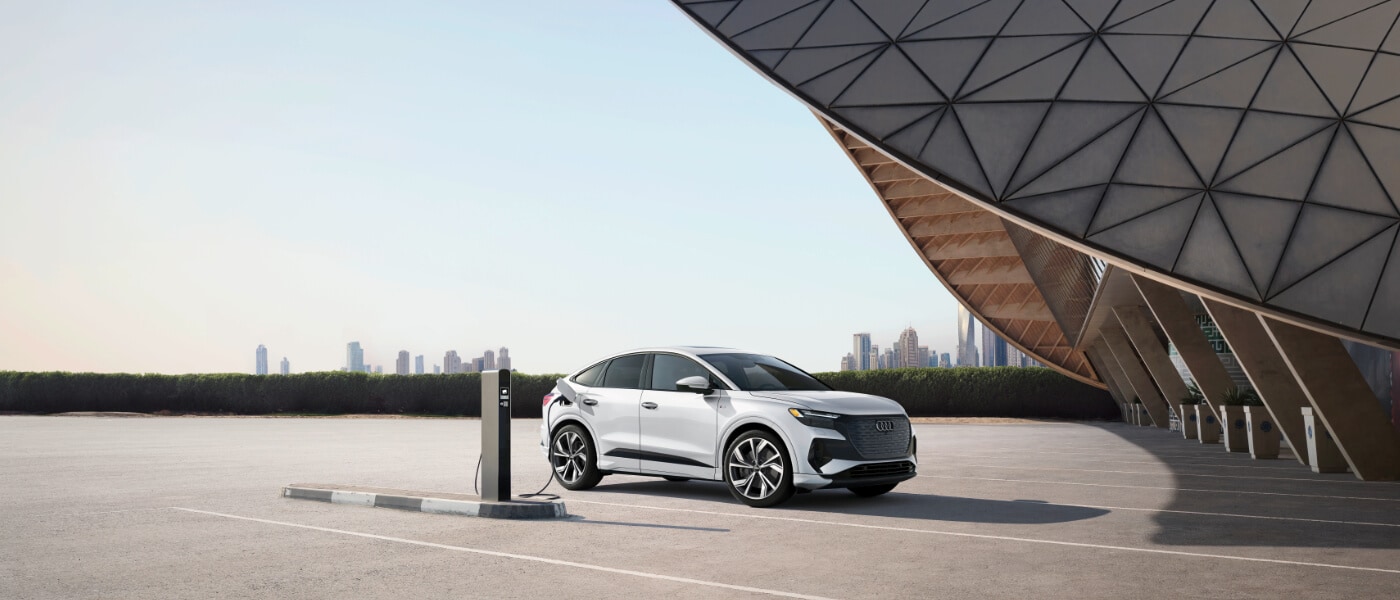 2025 Audi Q4 Sportback e-tron Exterior Parked And Charging