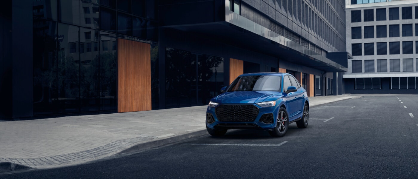 2025 Audi Q5 Sportback Exterior Parked By Building Front View