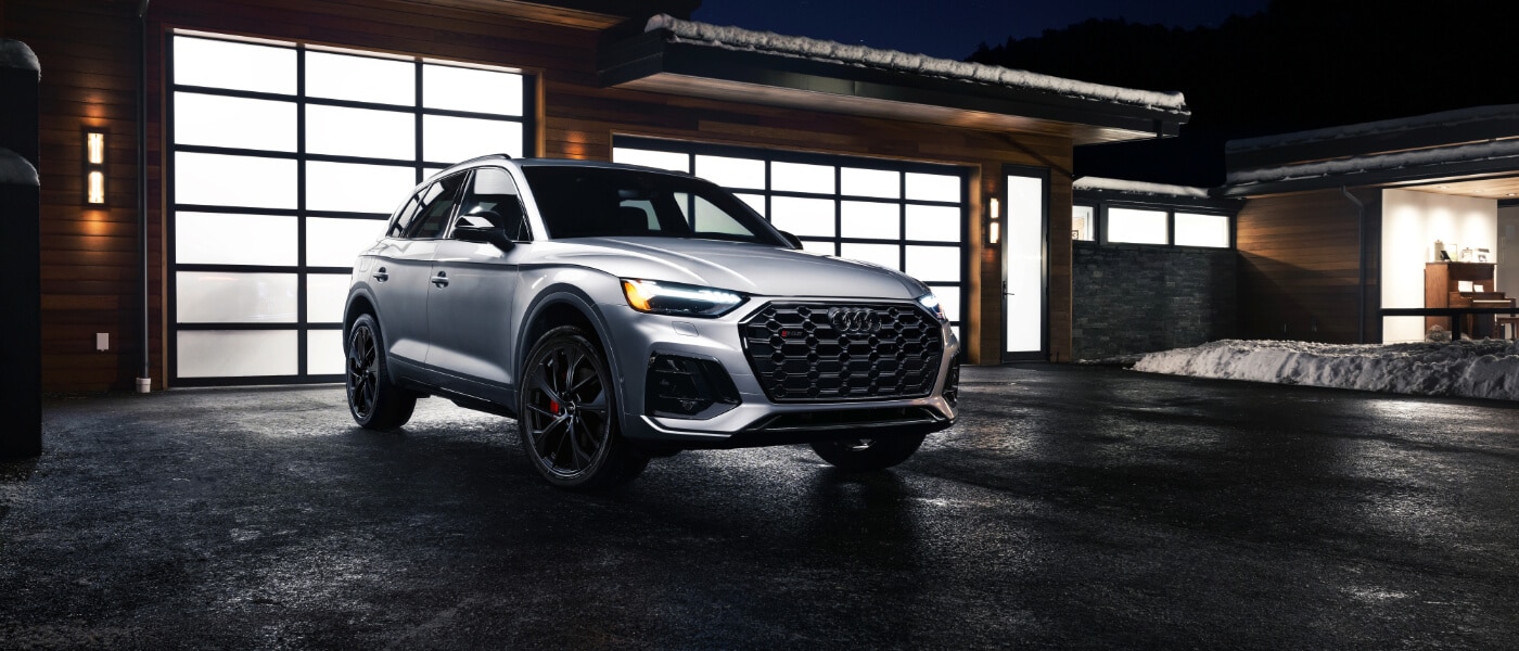 2025 Audi SQ5 Exterior Parked By Home At Night