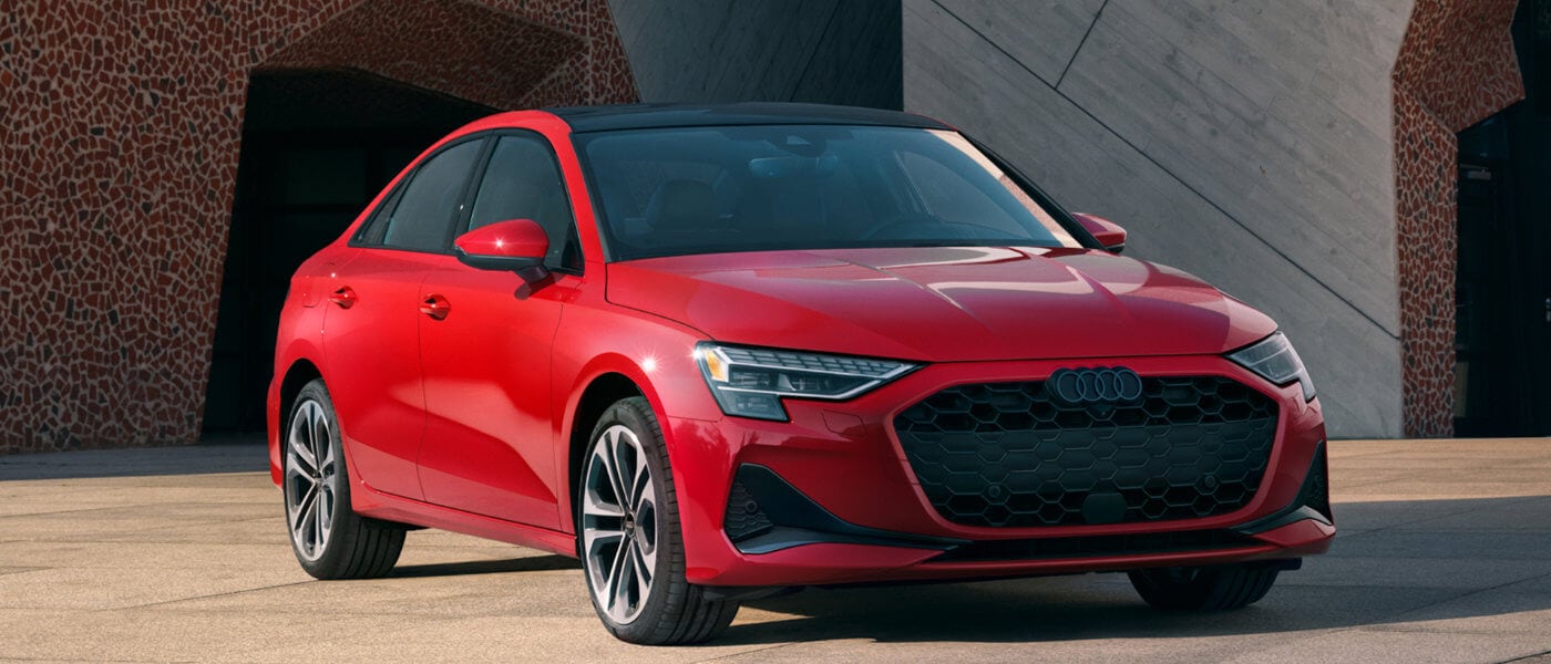 2025 Audi A3 Exterior Parked In Front Of Tiled Tunnels