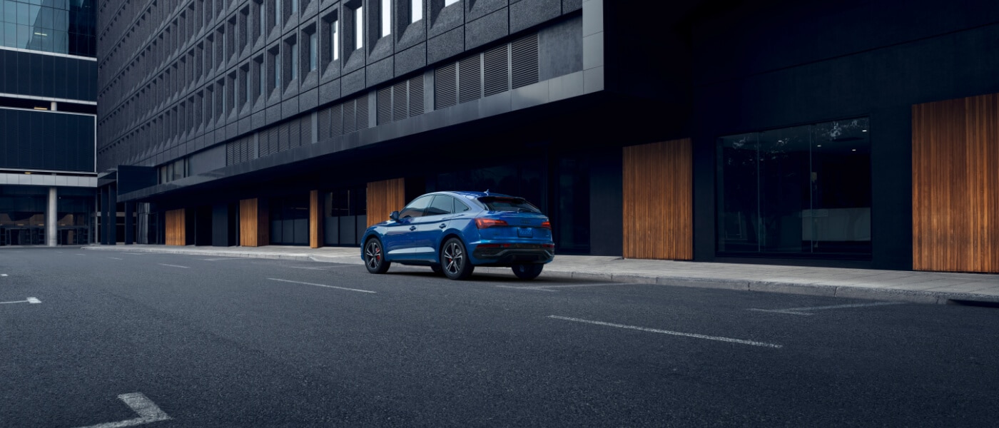 2025 Audi Q5 Sportback Exterior Parked By Building Rear View