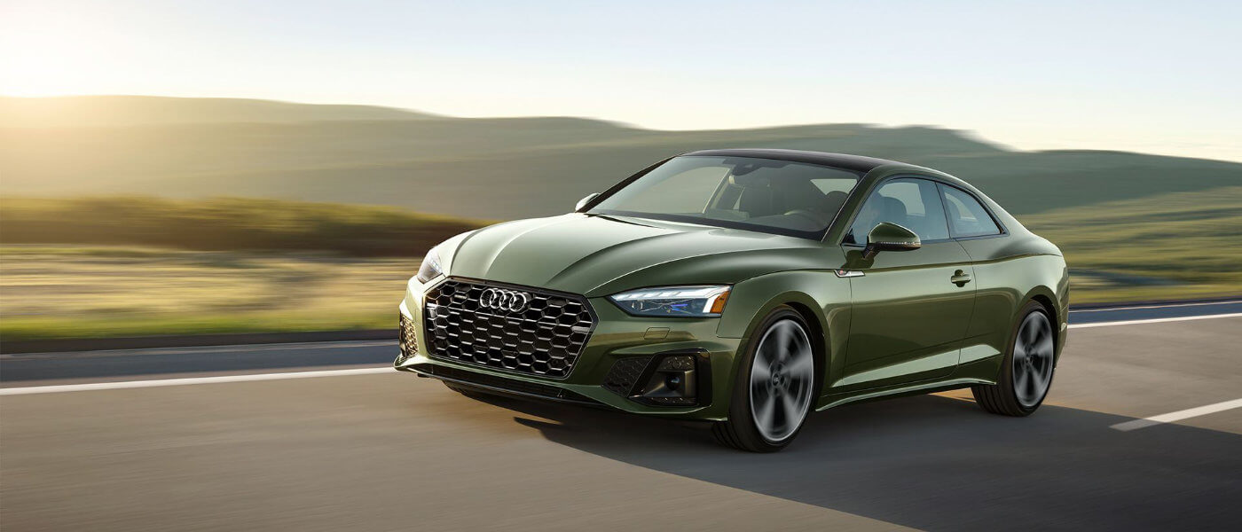 2024 Audi A5 Coupe exterior on country road