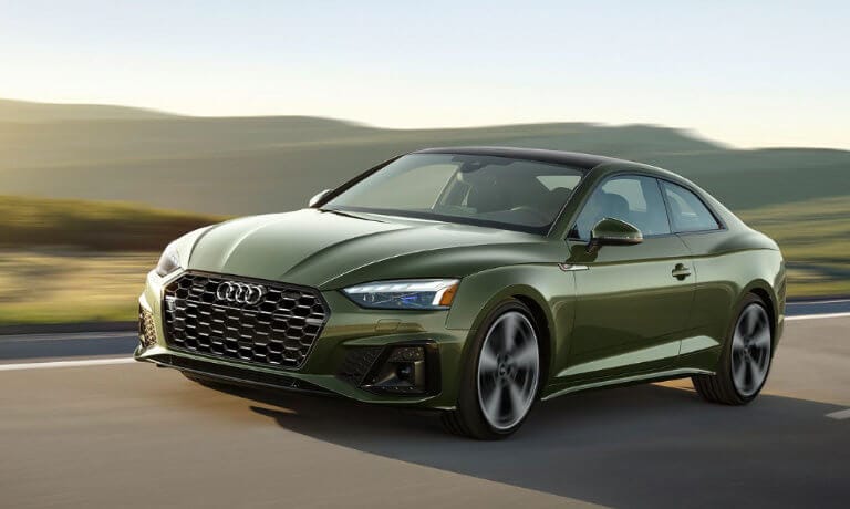 2023 Audi A5 Coupe exterior driving countryside