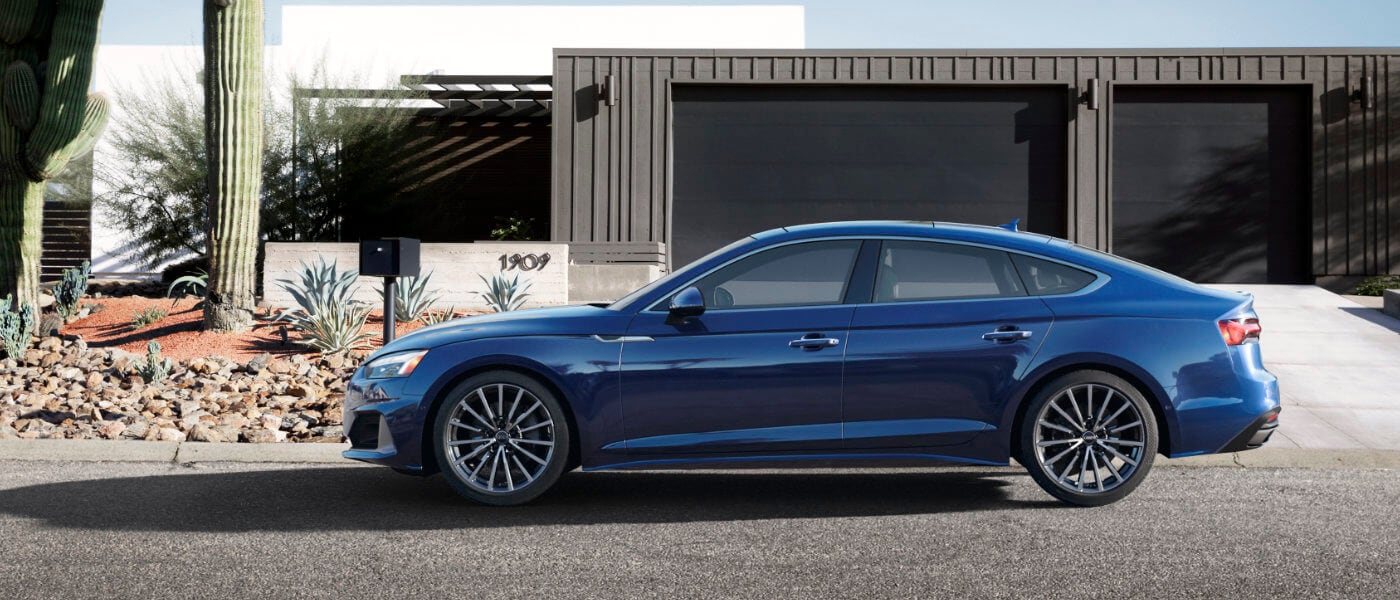 2025 Audi A5 Sportback exterior outside home garage