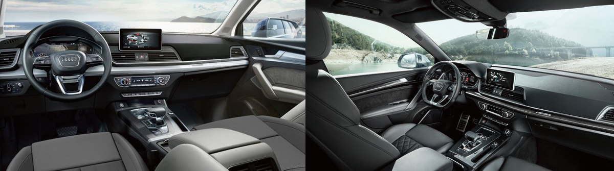 2018 Audi Q5 vs. SQ5 Interior Comparison near Highland Park, IL