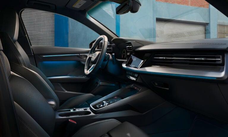 2023 Audi S3 interior front seats and dash