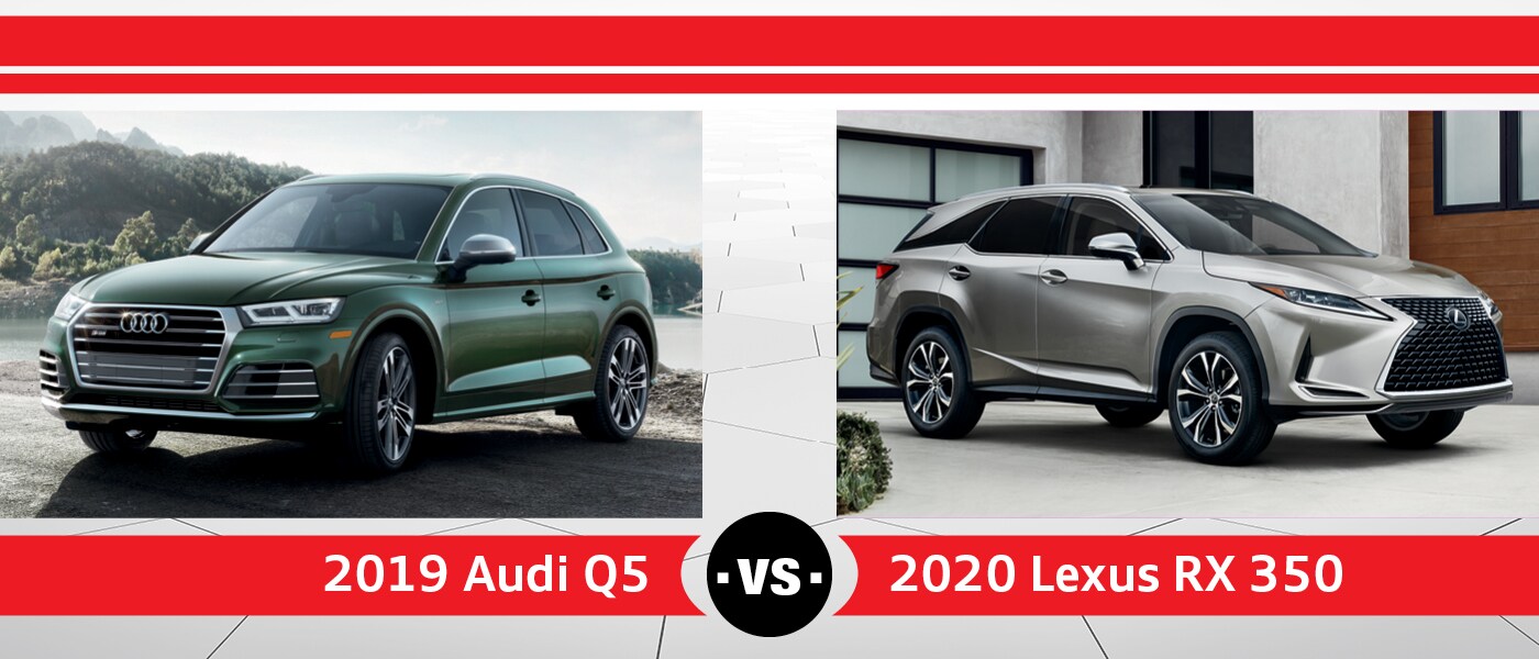 2019 Audi Q5 vs. 2020 Lexus RX 350 Size, Specs, Features, and Design