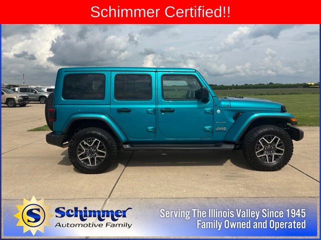 Blue 2024 Jeep Wrangler SUV / Crossover Four-Wheel Drive Automatic