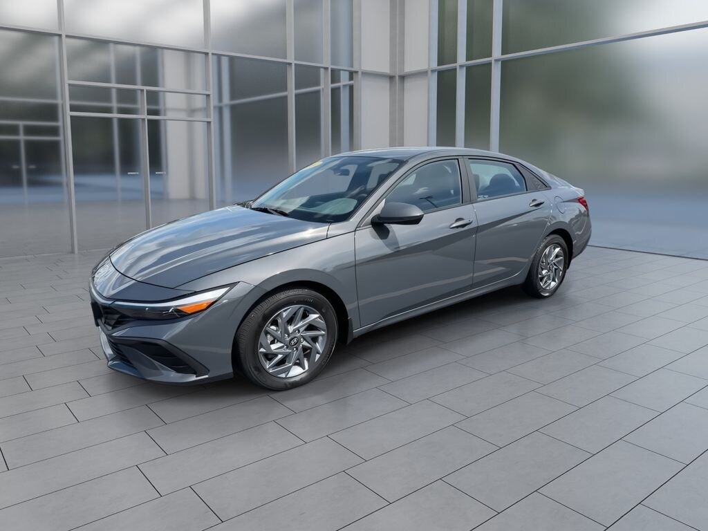 Certified 2024 Hyundai Elantra Hybrid Blue Sedan