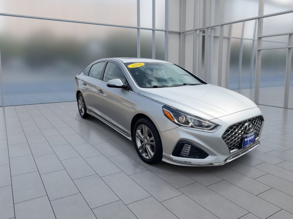 Used 2018 Hyundai Sonata Sport with VIN 5NPE34AF6JH643805 for sale in Peru, IL