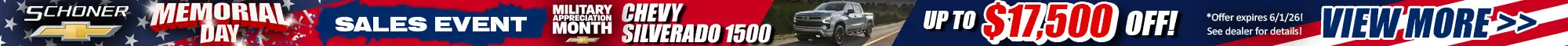 Schoner Chevrolet Memorial Day Silverado 1500 Offer