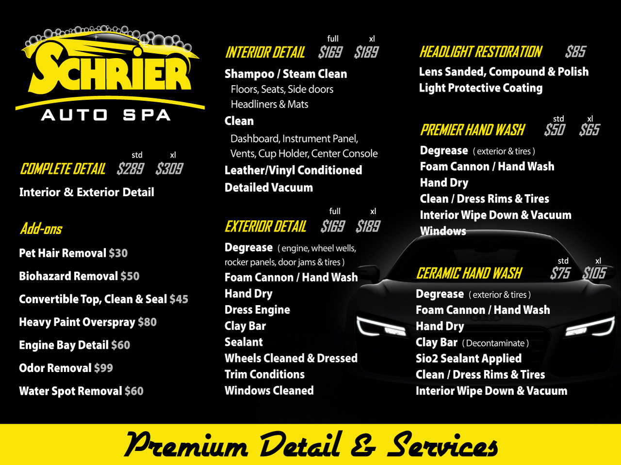 Car Detailing In Omaha Specials And Prices At Schrier Automotive