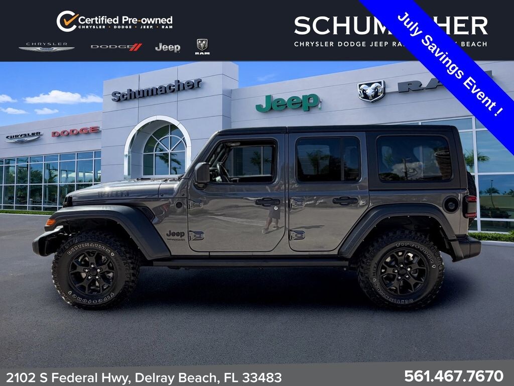 Certified 2022 Jeep Wrangler Unlimited Sport SUV