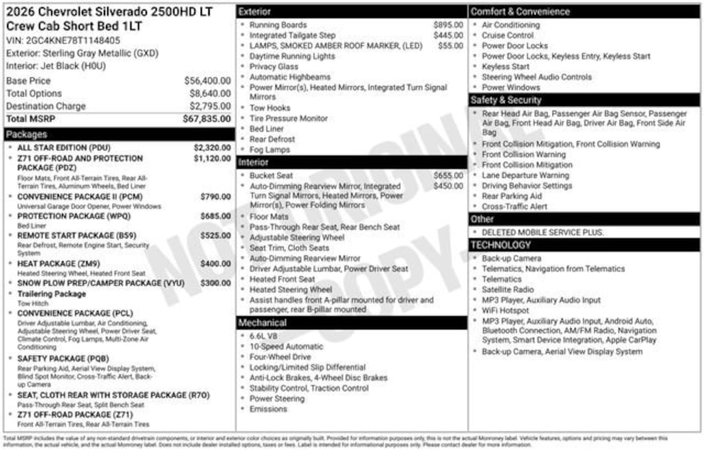 Used 2026 Chevrolet Silverado 2500 HD LT Truck