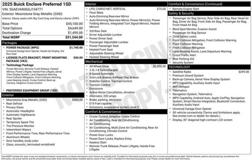 Used 2025 Buick Enclave Preferred SUV