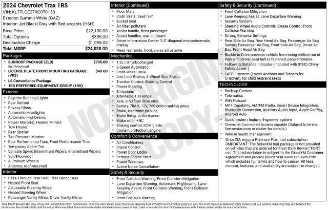 2024 Chevrolet Trax RS - Photo 4