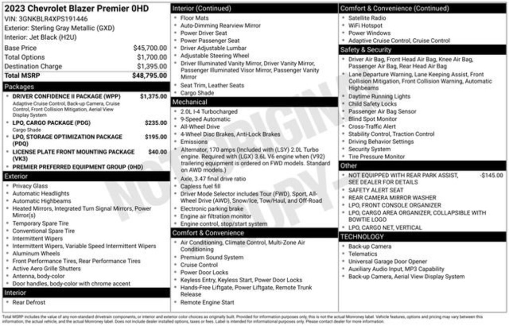 Used 2023 Chevrolet Blazer Premier SUV