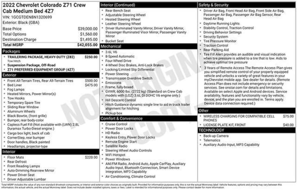 Used 2022 Chevrolet Colorado Z71 Truck