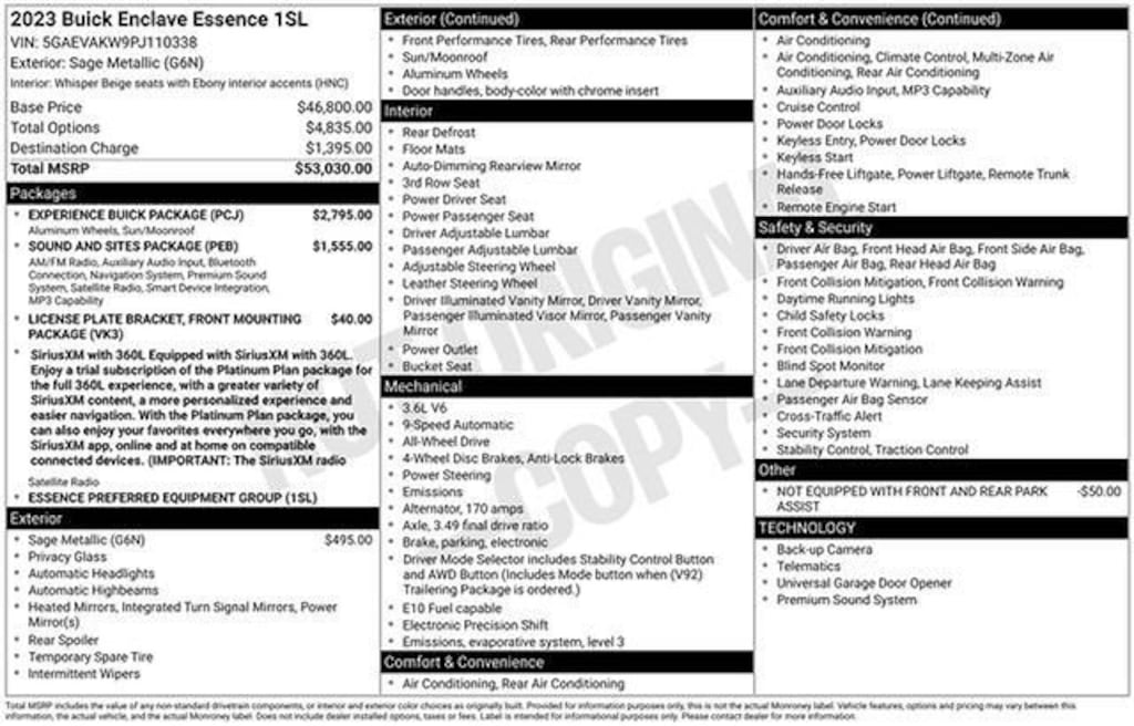 Used 2023 Buick Enclave Essence SUV