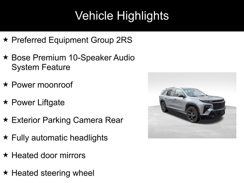 Used 2024 Chevrolet Traverse RS SUV