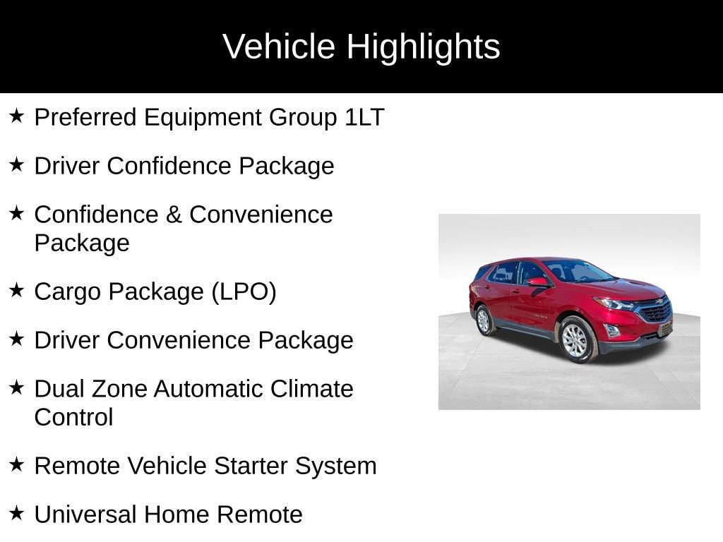 Used 2019 Chevrolet Equinox LT with VIN 2GNAXUEV5K6174529 for sale in Little Falls, NJ