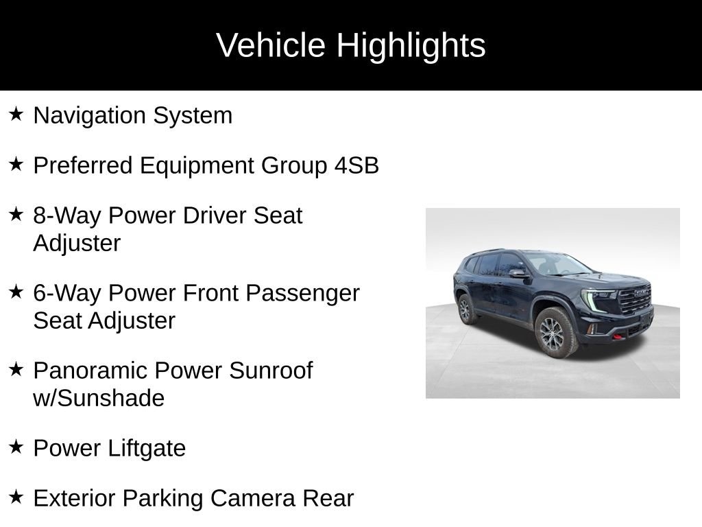 Used 2024 GMC Acadia AT4 SUV