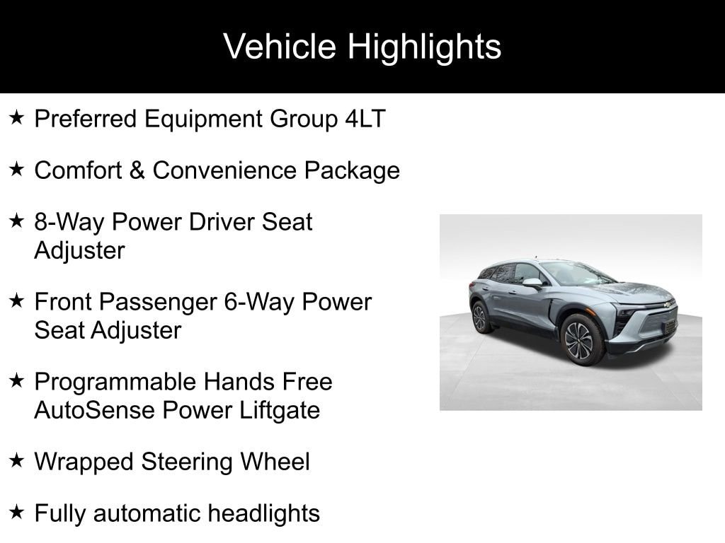 Used 2025 Chevrolet Blazer EV LT with VIN 3GNKDGRJ6SS123158 for sale in Little Falls, NJ