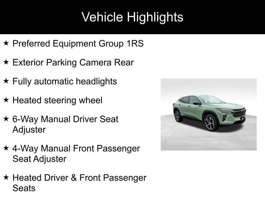 Used 2024 Chevrolet Trax RS with VIN KL77LGE28RC125135 for sale in Little Falls, NJ