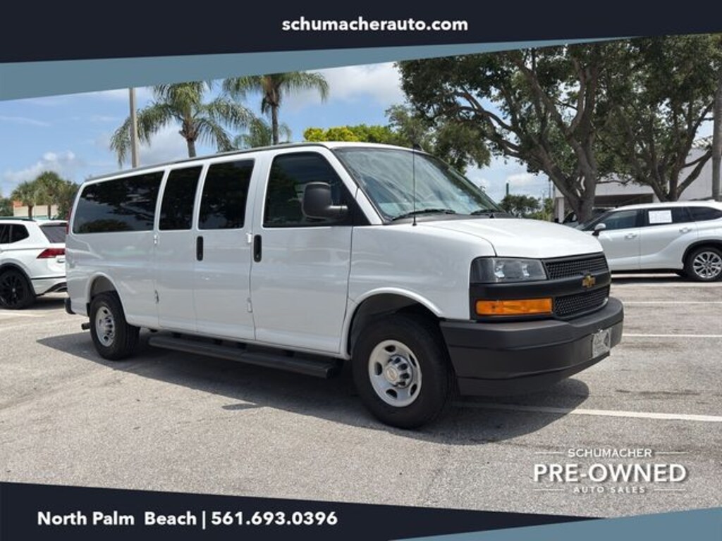 Certified 2025 Chevrolet Express Cargo 3500 LS Van Extended Passenger Van