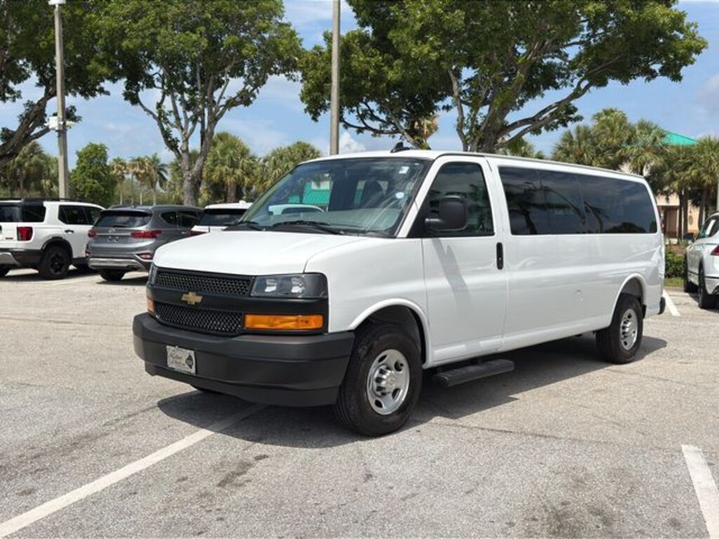 Certified 2025 Chevrolet Express Cargo 3500 LS Van Extended Passenger Van