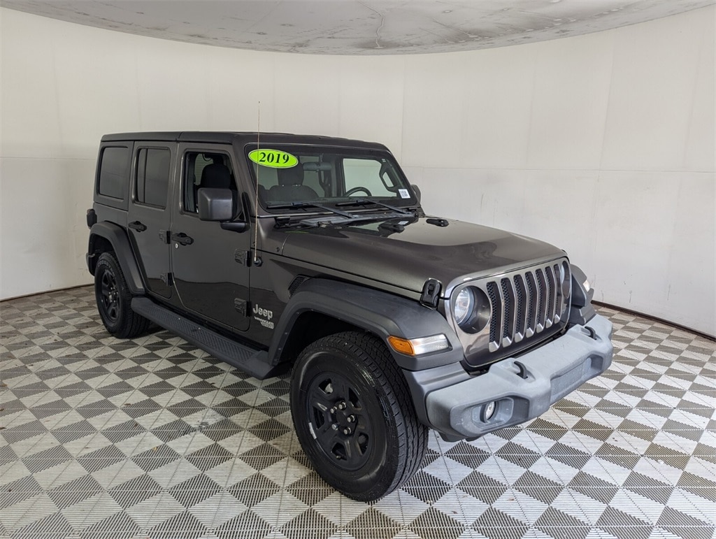 Used 2019 Jeep Wrangler Unlimited Sport S with VIN 1C4HJXDG1KW510258 for sale in Delray Beach, FL