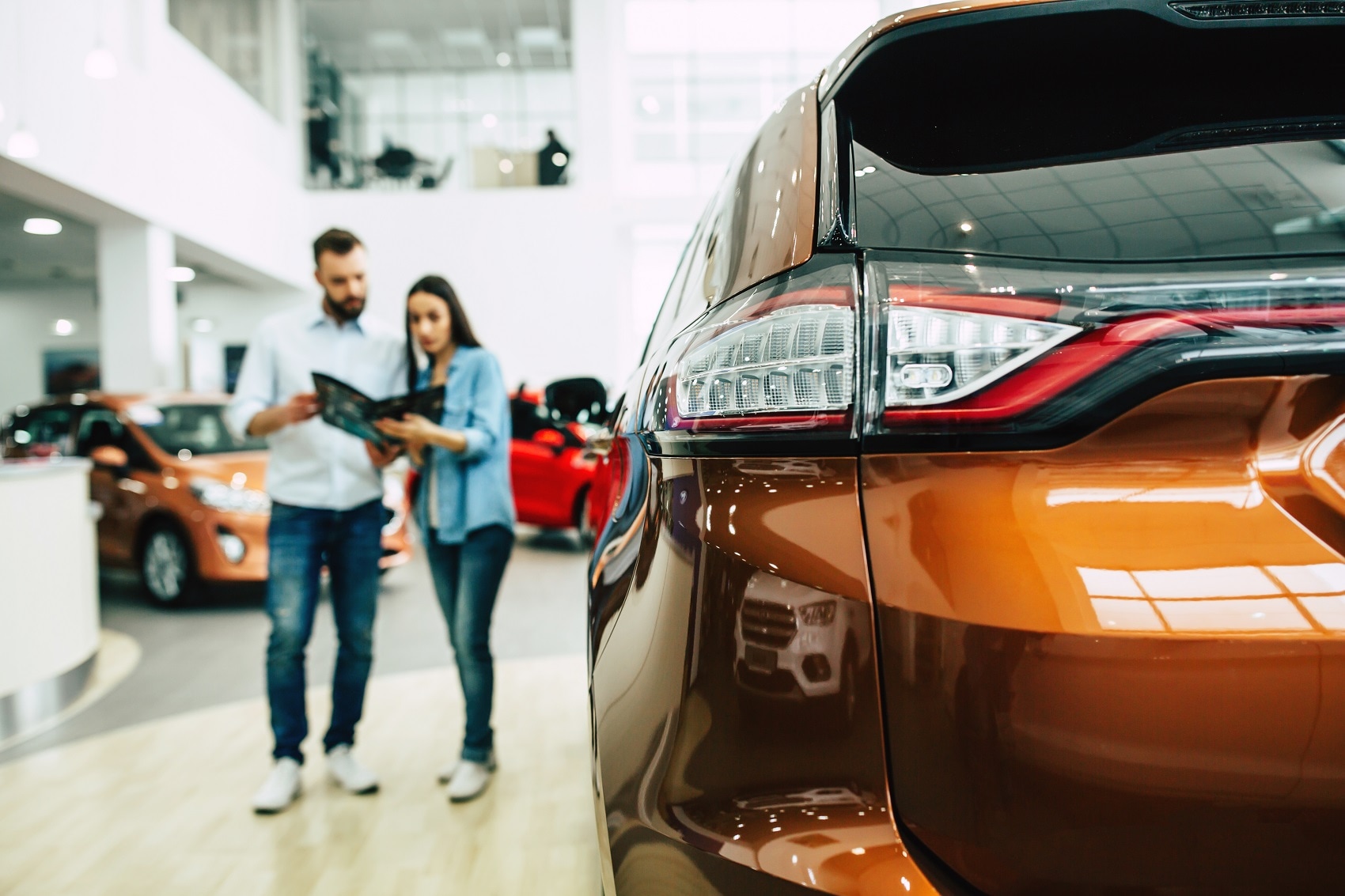 Couple Shopping for a Used Car