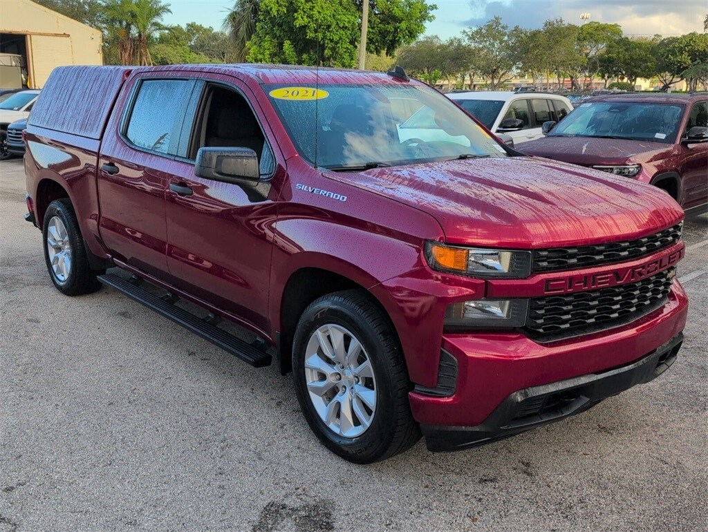 Used 2021 Chevrolet Silverado 1500 Custom Truck Crew Cab
