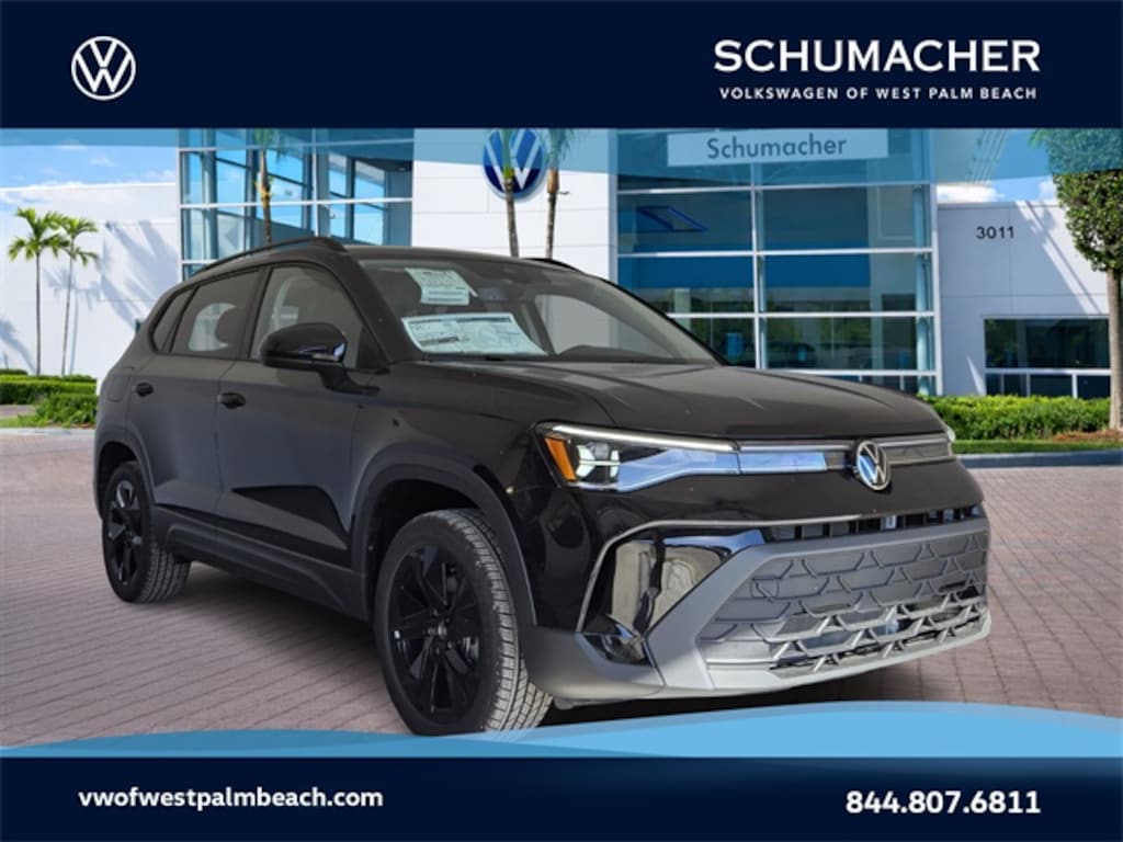 New 2026 Volkswagen Taos 1.5T SE Black SUV