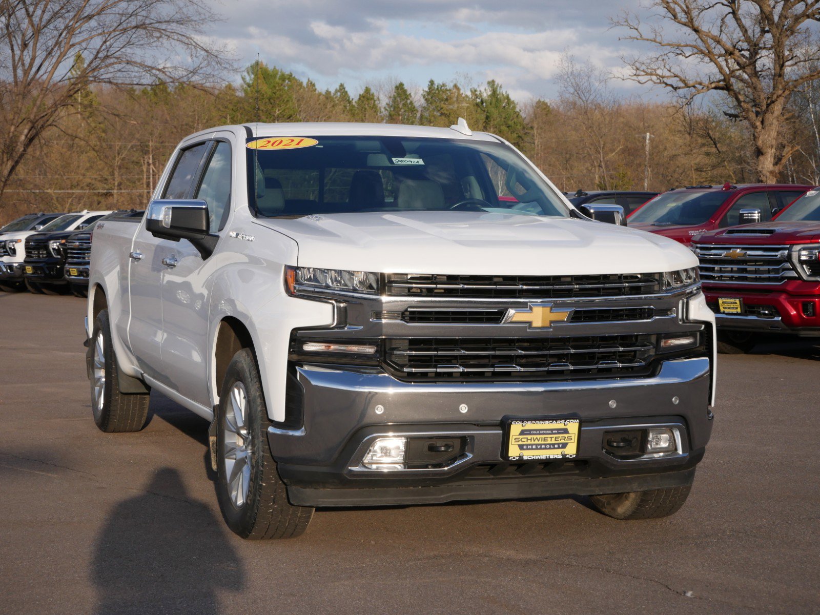 Used 2021 Chevrolet Silverado 1500 LTZ with VIN 3GCUYGET0MG269459 for sale in Cold Spring, Minnesota
