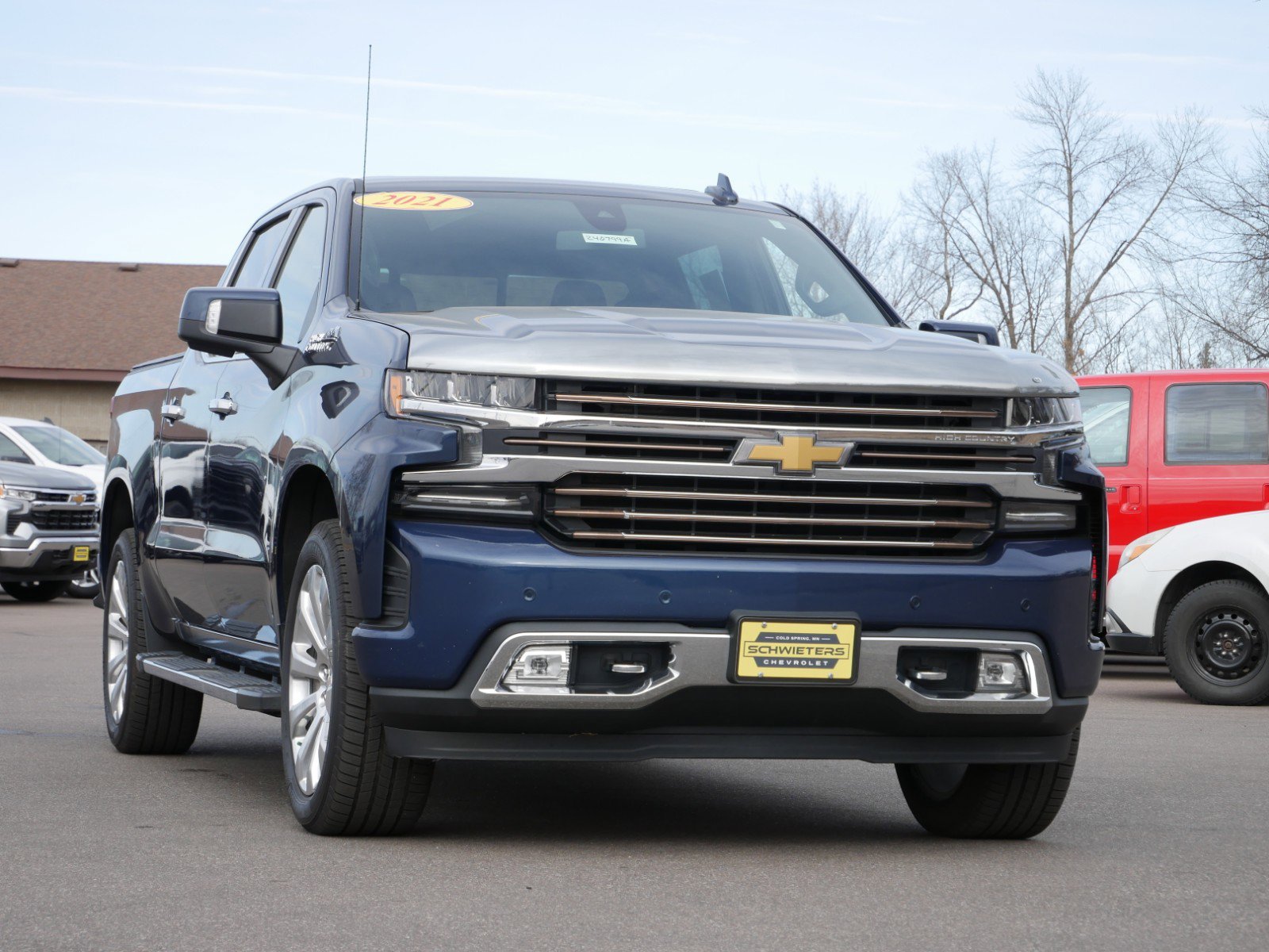 Used 2021 Chevrolet Silverado 1500 High Country with VIN 1GCUYHED7MZ451139 for sale in Cold Spring, Minnesota