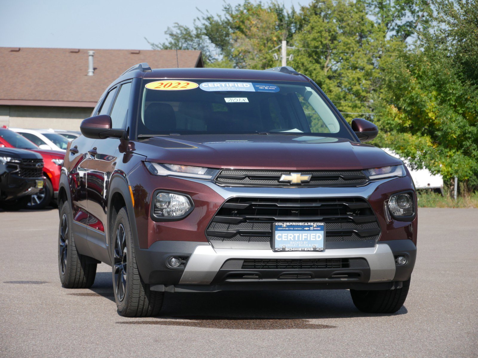 Certified 2022 Chevrolet Trailblazer LT with VIN KL79MPSL1NB060020 for sale in Cold Spring, MN