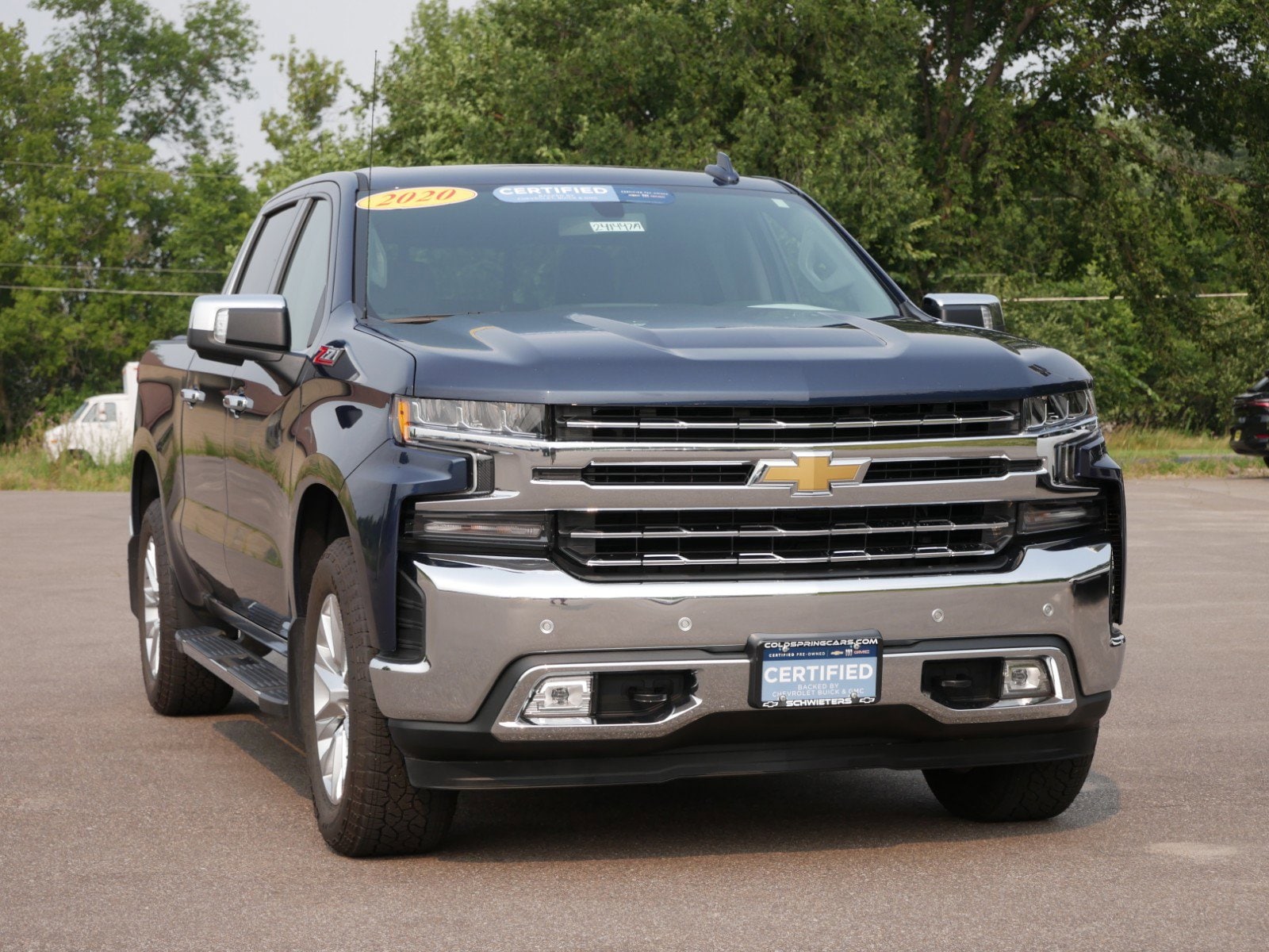 Certified 2020 Chevrolet Silverado 1500 LTZ with VIN 1GCUYGED9LZ212345 for sale in Cold Spring, Minnesota