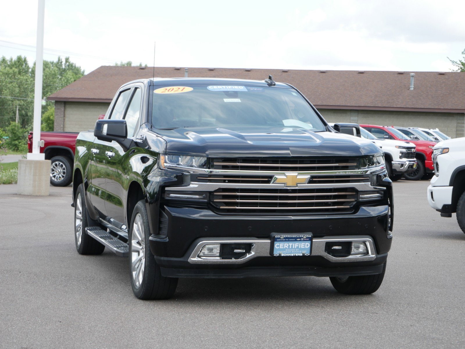 Certified 2021 Chevrolet Silverado 1500 High Country with VIN 3GCUYHED4MG150960 for sale in Cold Spring, MN