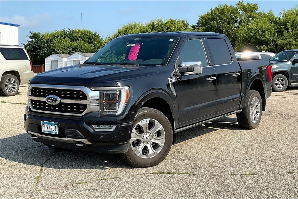 Used 2021 Ford F-150 Platinum with VIN 1FTFW1E84MFA52215 for sale in Cold Spring, Minnesota